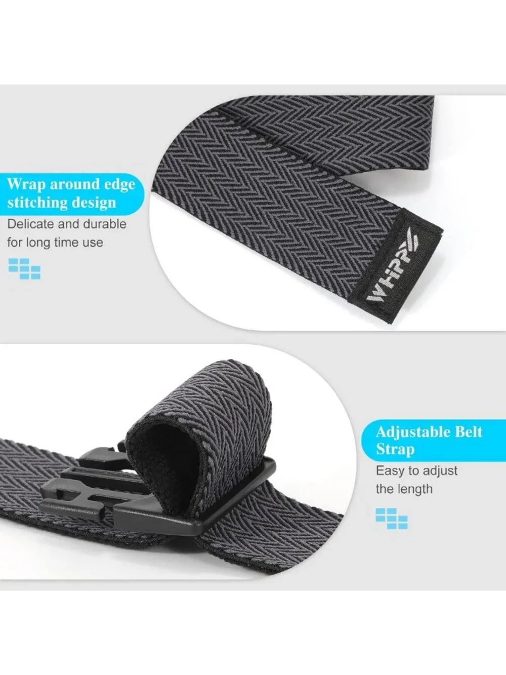 Unisex Elastic Stretch Adventure Web Belt - Adjustable Non-Metal Buckle for